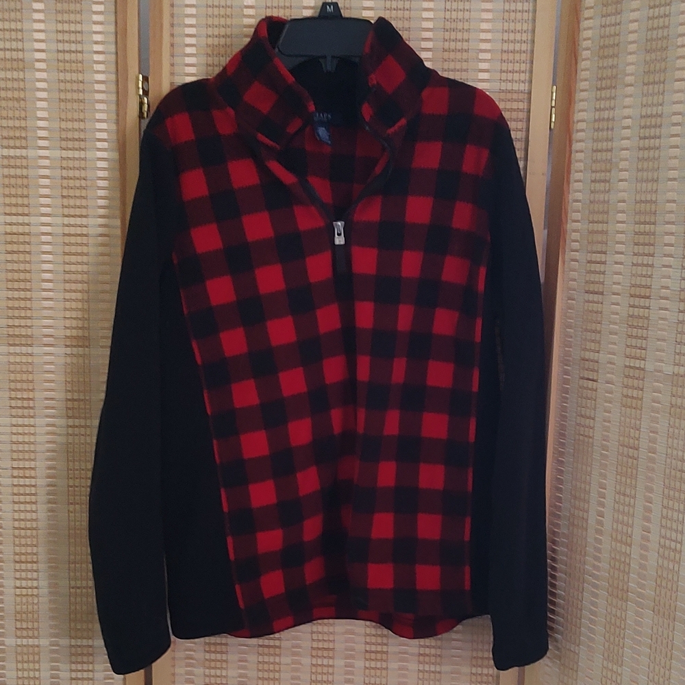 Chaps Red and Black Plaid Jacket